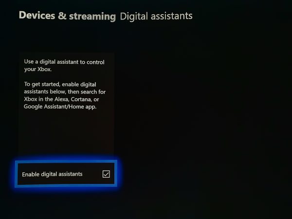 Digital assistants Xbox